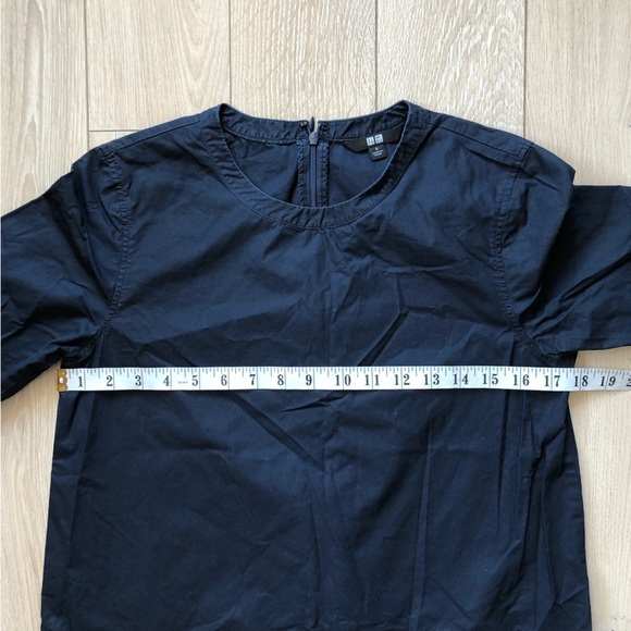 Uniqlo Cotton Mini Dress with Pockets in Navy Women’s Size S - Picture 4 of 11